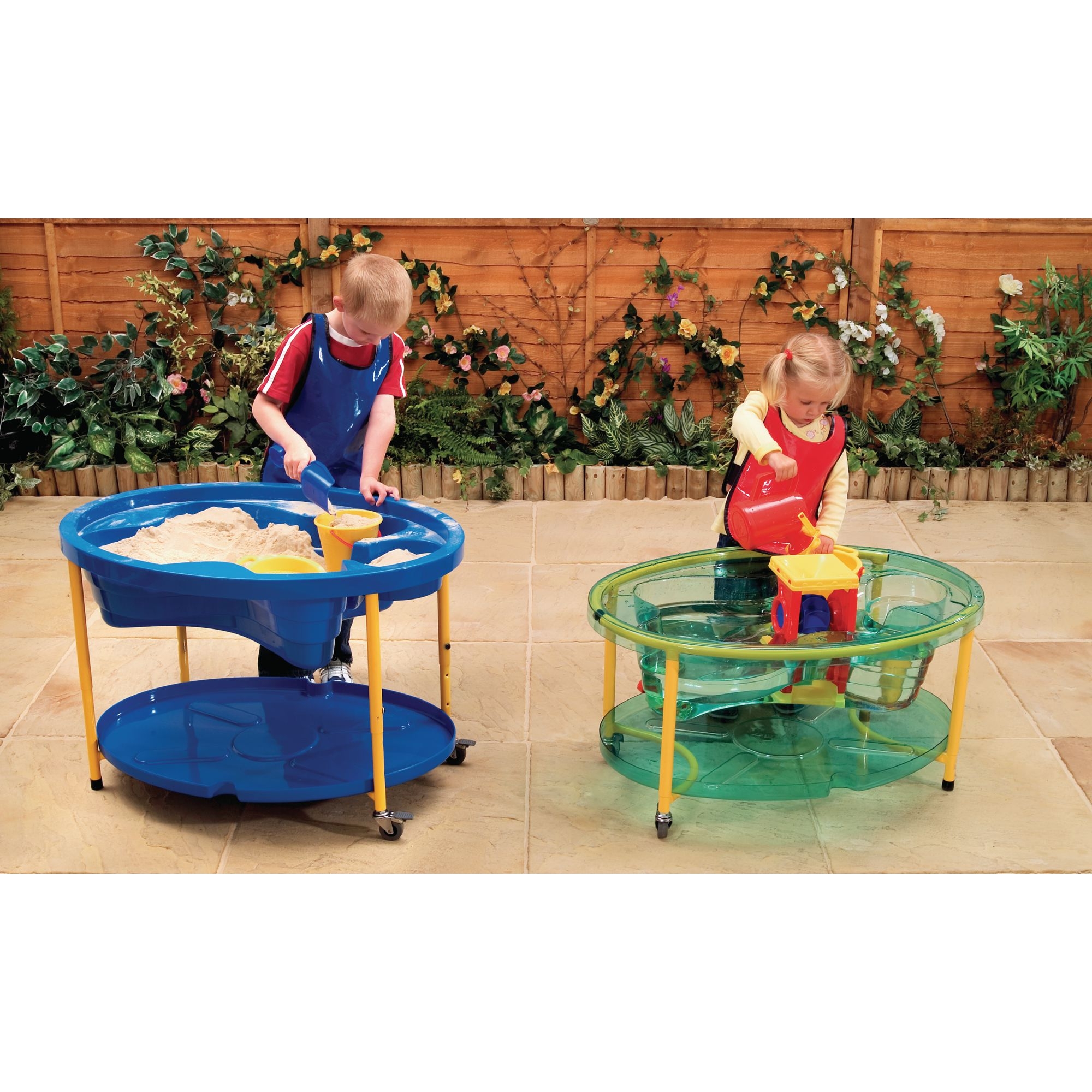 Adjustable Sand and Water Play Tables - Blue